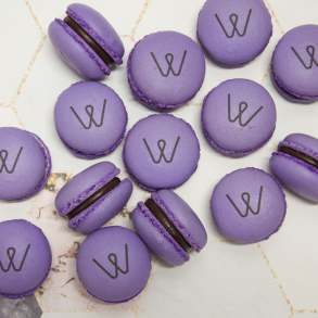 Macarons med logo
